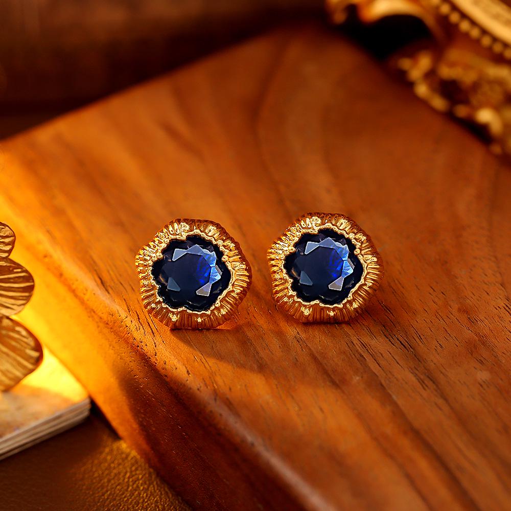 Flashy Zircon Stud Earrings: Unisex Luxury Minimalist Fashion with Hip Hop Punk Vibe