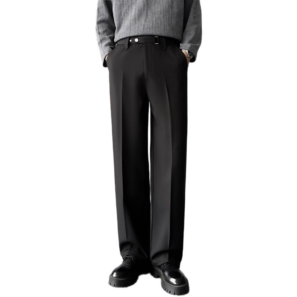 New Loose Casual Pants Men's Korean Version of Trendy Versatile Suit Pants High-end Design Straight Trousers Men's Clothing