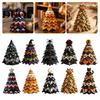 DIY Fabric Tree Supplies Halloween Quilted Kit, Witch Cat Spider Festive Desktop Displays 3D Padded Sewing Craft Project for Quilting Beginners,