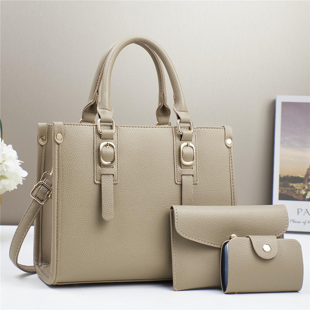 Mother and Child Bag Three-piece Texture Handbag Fashion Shoulder Bag Women's Bag Quality