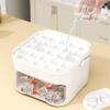 50-Cube Ice Maker with Easy Press Cap Large Capacity with Easy-press Lid Ice Cube Machine Reusable Double-layer Ice Cube Maker