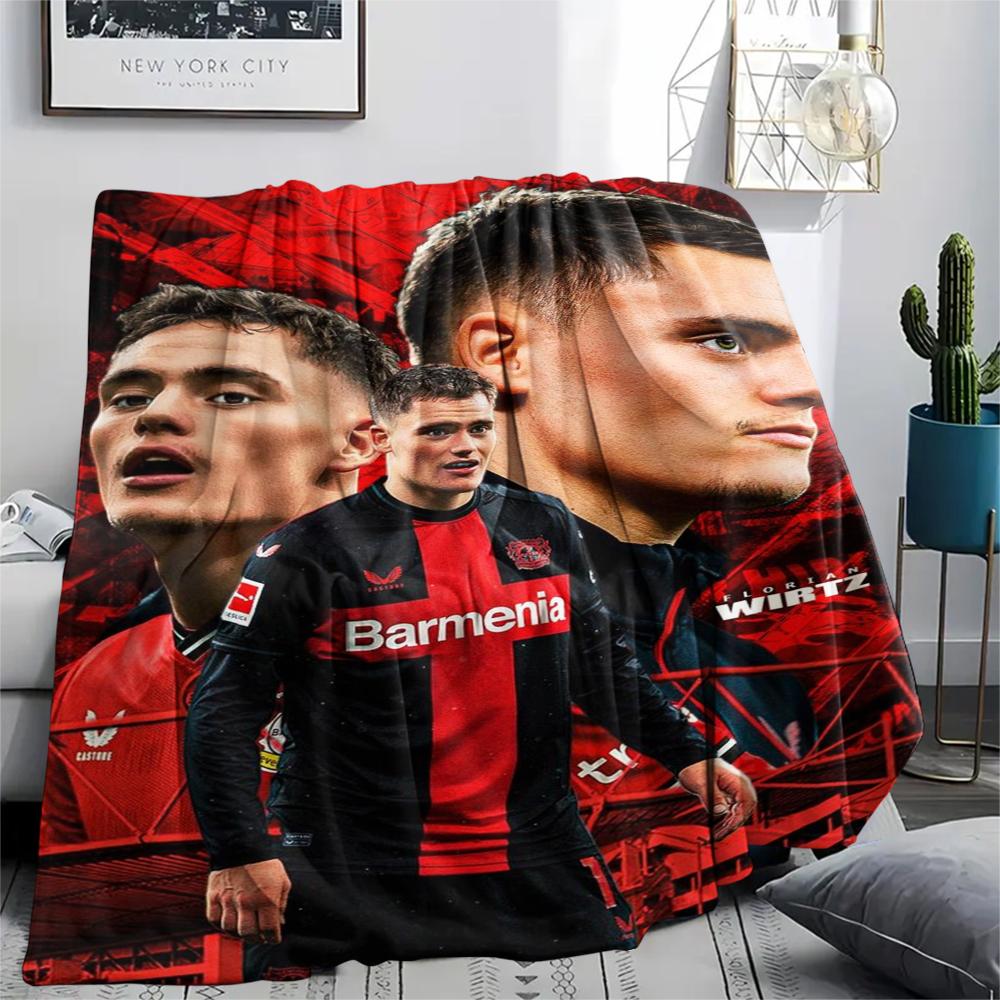 1pc Florian Wirtz Print Flannel Blanket, High Quality Comfortable for All Seasons, Home Decor, Warmth and Comfort, Perfect for Christmas Gifts55