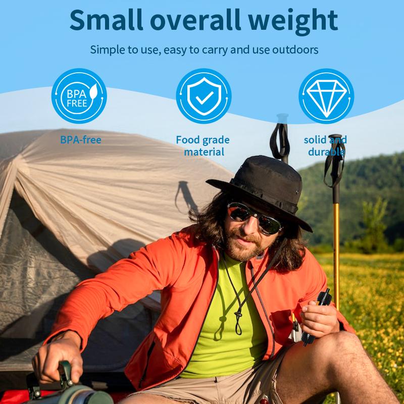 Filtro de Água para Camping Filterwell Mini Sistema de Canudo para Filtragem de Água Turismo Caminhada Sobrevivência Filtração de Água Acessórios para Exterior Suprimentos para Caminhada