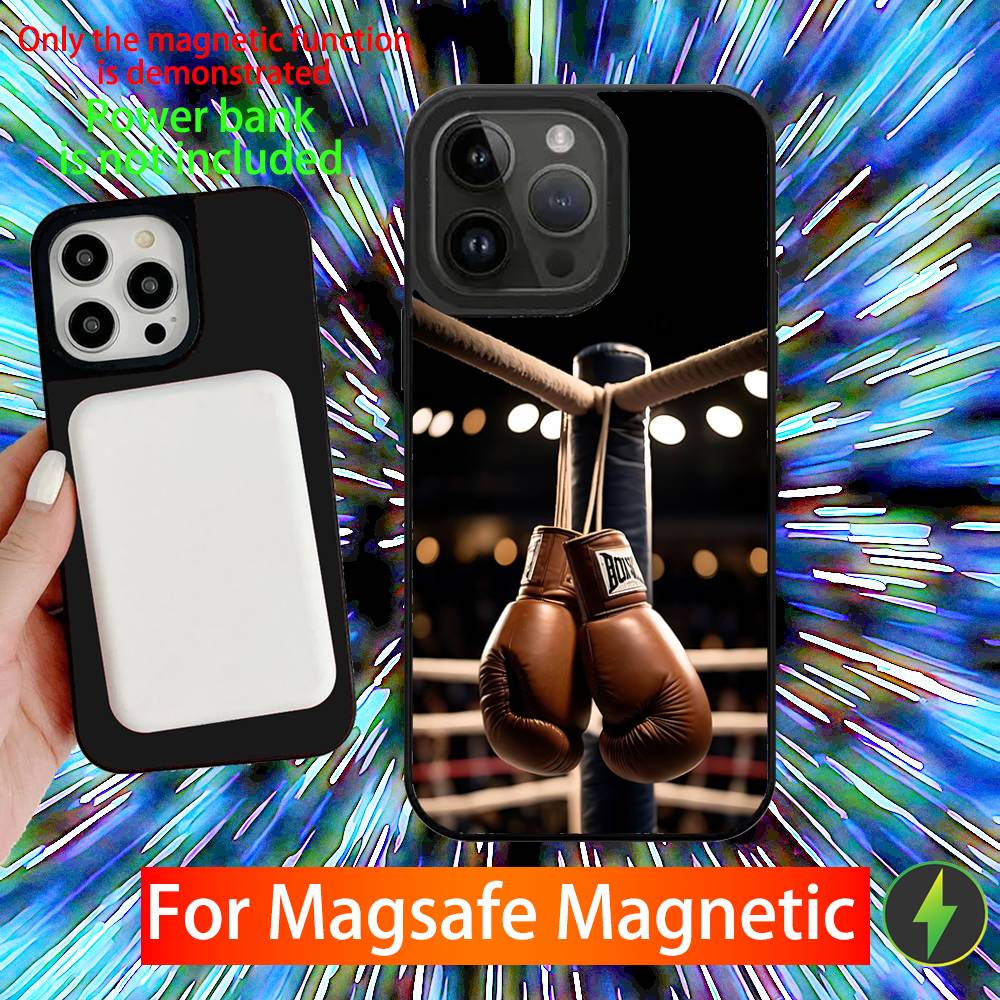 

Strong Boxing Gloves Sport Phone Case For iPhone 16,15,14,13,12,11,Pro,Max,Plus,Mini,SE New Magsafe Magnetic Wireless Charging iPhone12