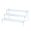 MIMIA Acrylic Figure Display Tiered Stand for and Collections 30cm Stand, Stage, Cosmetics, Watches, (3 Tiers, Wide, Clear)