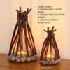 3D Flame Effect LED Bonfire Night Light Handmade Design Glowing Effect Three-dimensional Desktop Decoration Burning Simulation