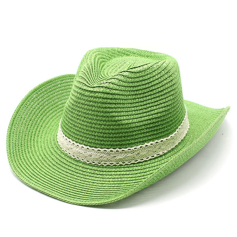 Ethnic Style Jazz Hat Summer Men And Women Boutique Straw Hat Sunshade Casual Beach Hat Retro Top Hat
