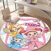 1pc DoReMi2 Design Printed Area Round Carpet for Bedroom Living Room Home Decor Rugs Mat Non Slip Mat Rug for Bedside