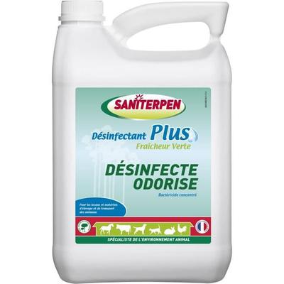 Plus 5 L- Desinfektionsmittel Plus Grüne Frische 5L. Konzentriertes Bakterizid