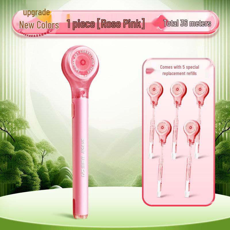 Portable Refillable Correction Tape Pen – Pen-Style, Large Capacity, Ideal for Students