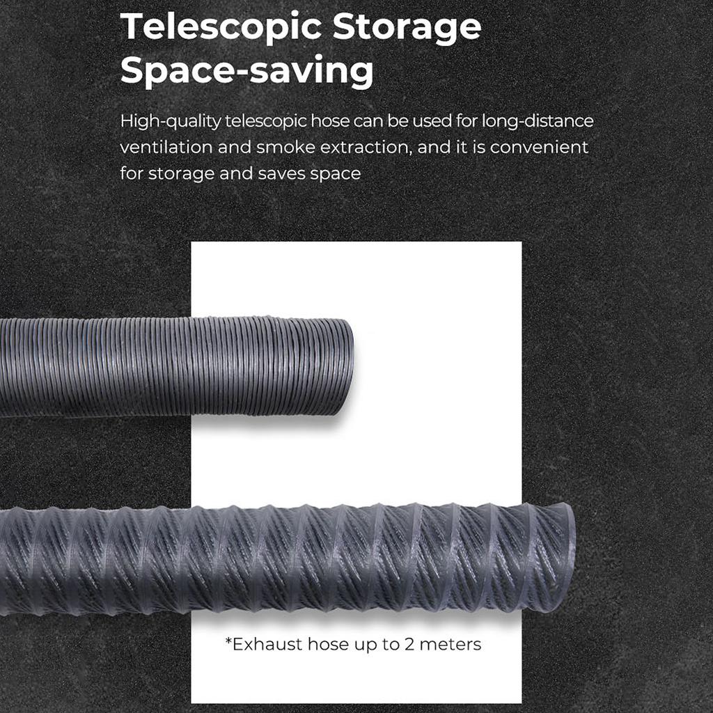 Creality Fume Extraction Kit with 4000 RPM High Efficiency Ventilation Fan And 2000mm Exhaust Hose Length Suitable for