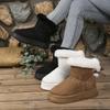 Women's Winter Snow Boots Not Tired Feet Thick Soles Non-slip Cold Padded Lining Thickened Warm Home Outdoor Travel Cotton Shoes