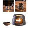 Teaware Stove with Candle Retro Portable Ceramic Tea Heater Household Durable