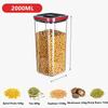 Rotating Cover Sealed Jar Food Storage Box Transparent Plastic Multigrain Tank Stackable Dried Storage Jars Kitchen Organizer