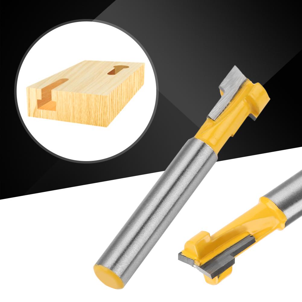 9,52 mm 38" T-Nutschlitz Schlüsselloch Fräser 14"" Schaft Holzbearbeitung Schlüssellochfräser