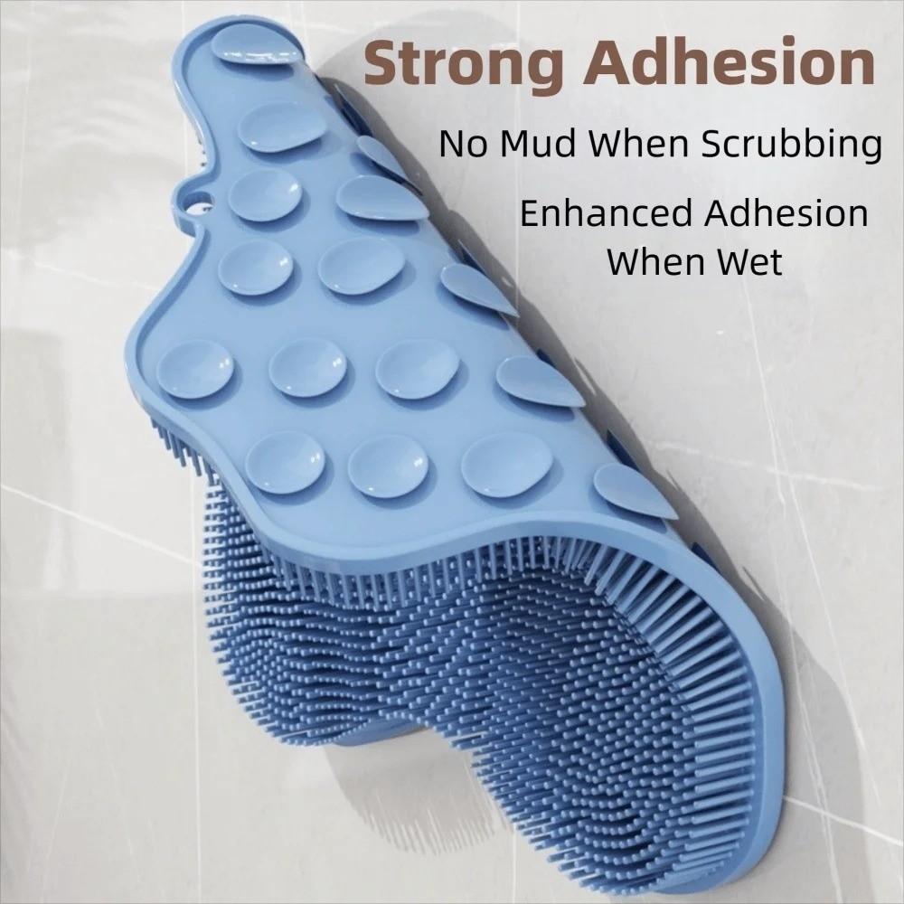 Suction Cups Cat Scratching Brush Soft Non-Slip Pet Massage Pad Exfoliating Self-grooming Shower Massage Brush Shower Use