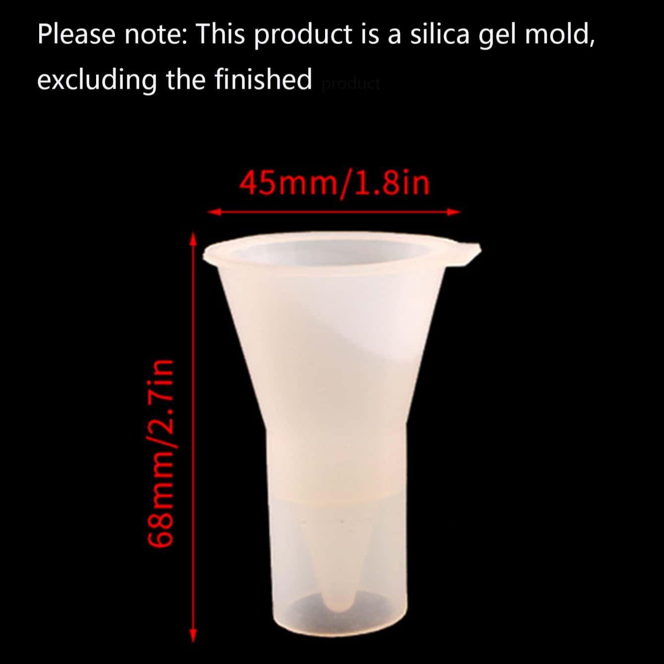 

Кольцедержатель в форме конуса Силиконовая форма Подставка для ювелирных изделий Форма для свечей Форма для эпоксидной смолы DIY Ручная работа Декор Инструмент для литья белый