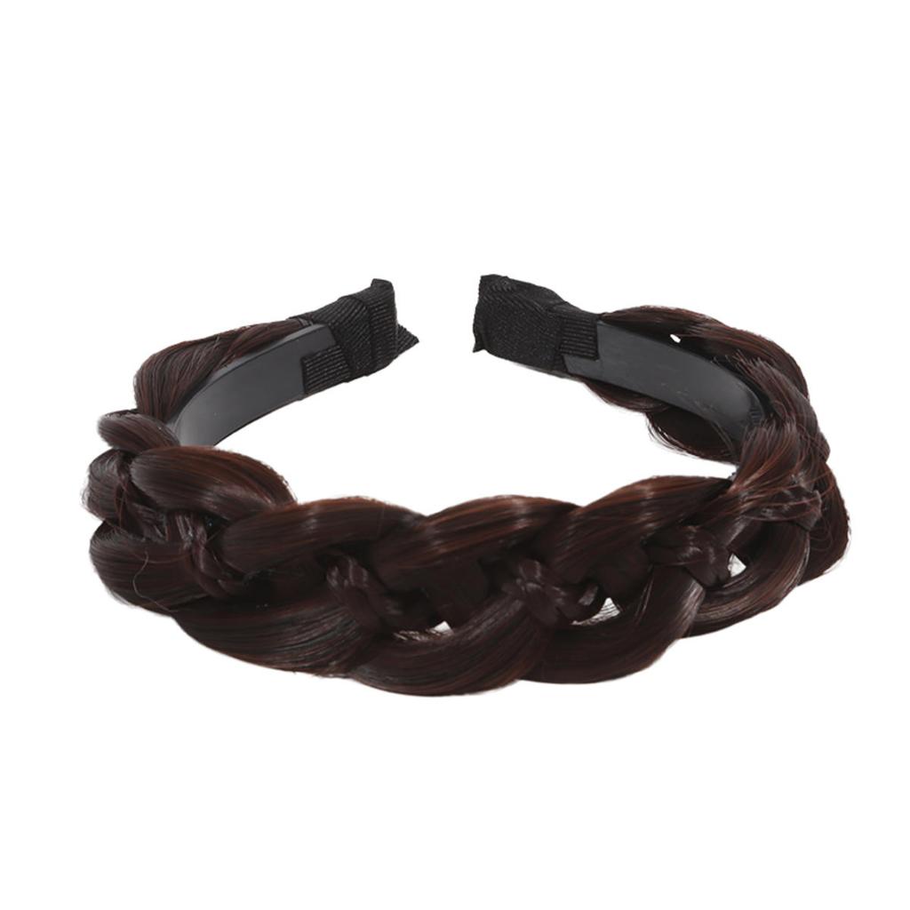 1pc Wig Twist Headbands for Women Wide Fishbone Braids Hairbands Handmade Retro Head Hoop Styling Headwear Accessories