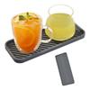 Heat Resistant Dishwasher Mat Non-slip Tea Cup Mat Tableware Silicone Dish Drying Mat  Kitchen