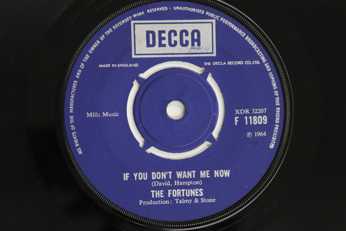 

7inch Record FORTUNES - Caroline F11809 DECCA UK Rock Used