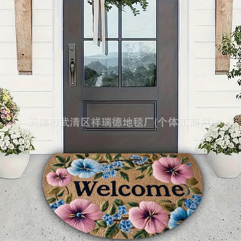 Thanksgiving Printed Floor MATS, Decorative MATS for Entering and Leaving The House, Anti-slip Foot MATS for Bathrooms and Toilets