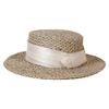 Adjustable Paper Straw Sun Hat For Women Ribbon Accents Breathable Lightweight Design Summer Travel Gardening