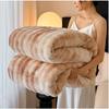 Super Soft Faux Rabbit Fur Shawl Blanket Four Seasons Warm and Cozy