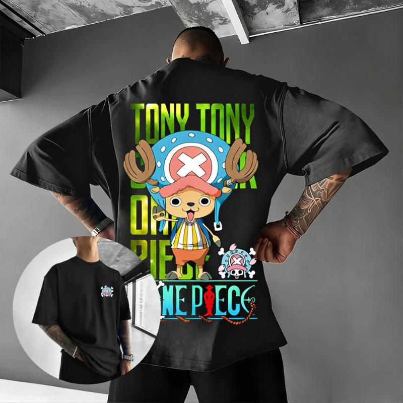 Unisex One Piece Skull Anime Print T Shirt Men Women Cotton Short Sleeve Tee Summer 2026 Streetwear Casual Tops Graphic Tee Y2k