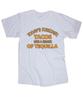Forecast Tacos and Tequilla White T-shirt Funny Sayings Shirt Drinking Eating