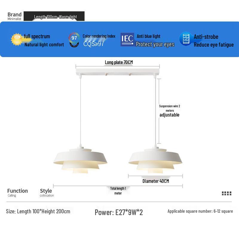 Nordic Designer Chandelier - Danish Dining & Cafe Lamp