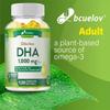 Odorless DHA 1000mg Supplement - Purified & Mercury Free - 120 Softgels
