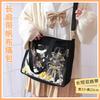 New Japanese canvas pain bag long shoulder strap removable canvas pain bag single shoulder crossbody pain bag baby bag