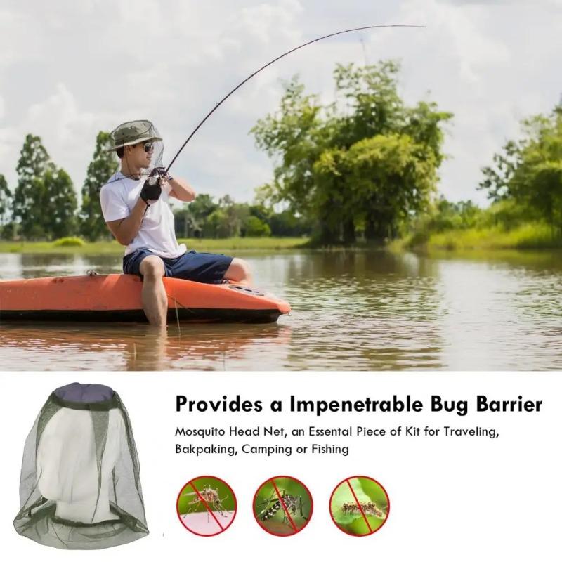 Mosquito-Proof Veil Breathable Fabric Outdoor Mosquito Net Clear View Easy Wear Fishing Camping Garden Insect Shield Net