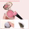 Face Contour Makeup Cosmetic Tool For Women Girls Beginners Soft Bristles Blush Brush For Cheeks Portable Powder Blush