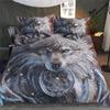 Digital Wolf Duvet/Doona Cover Set Single Twin Double Queen King Cal King Size Bed Linen Set