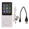 1,8-Zoll-LCD Tragbarer MP3/MP4-Player mit Kopfhörern und Ladekabel, 32 GB Unterstützung für Kinder und Erwachsene, Gehen, Laufen und mehr (Weiß)