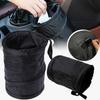 Foldable Garbage Bag Collapsible Car Trash Can Interior Waste Container Waterproof Oxford Multipurpose Snack Organizer Cloth Bin with Lid
