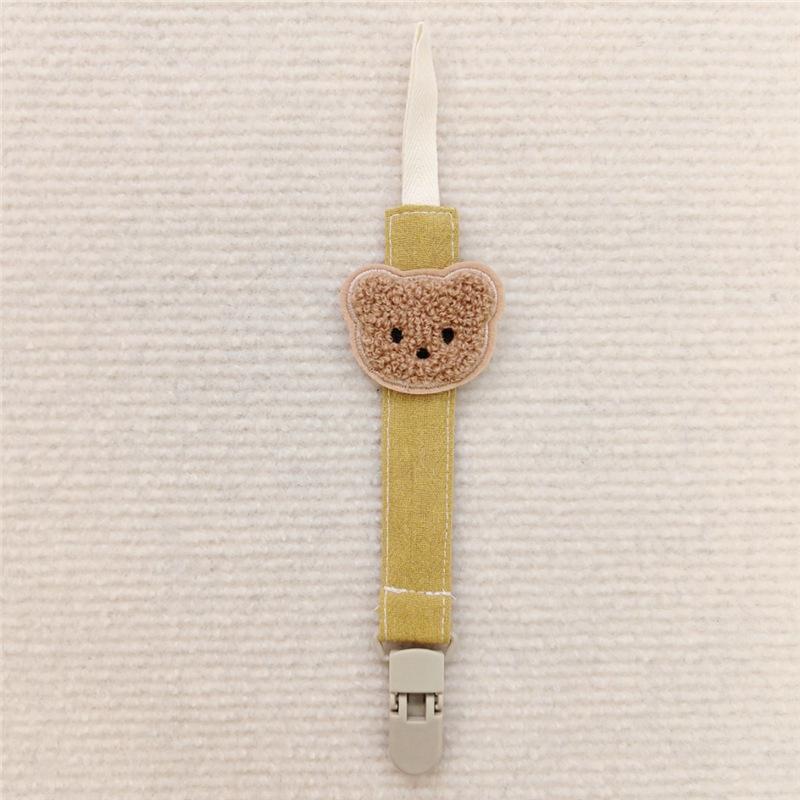 Sevimli Ayı Bebek Emzikleri Kayışları Emzik Klipsleri Tutucular Düşme Önleyici Zincir Karikatür Diş Çıkarma Klipsi Diş Kaşıyıcı Oyuncak Emzik Emzik Askısı