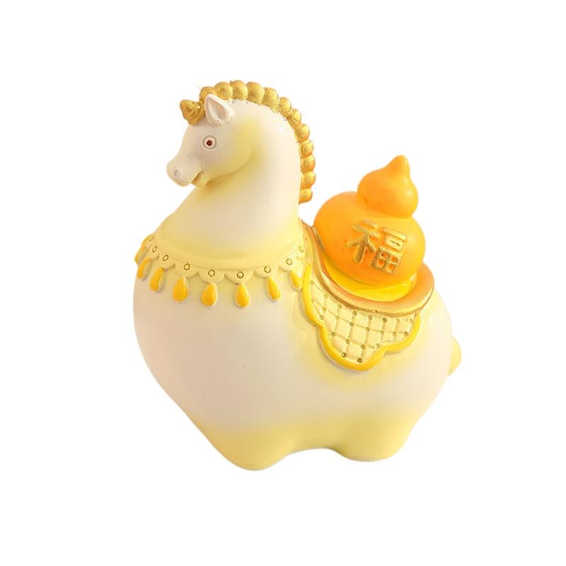 Guochao little fat horse creative resin ornament desktop home decoration Tang Sancai travel merchandise gift souvenir
