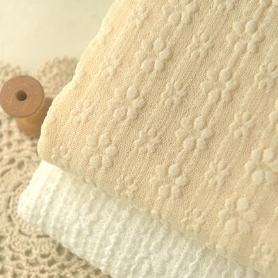 150x50/200cm Low Elasticity Hollow Out Light Apricot Petal Lace Polyester Fabric For Dresses Shirts Kids Clothes Fabric TJ20805