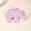 Animal Elephant PU Leather Pendant Charms for DIY Keychains Unique Handmade Necklace Craft Accessories Decorations