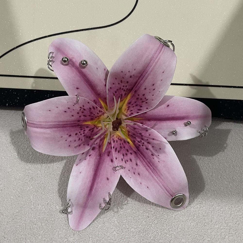 Simulation Flower Flower Keychain Exquisite Bag Pendant Creative Lily Keychain