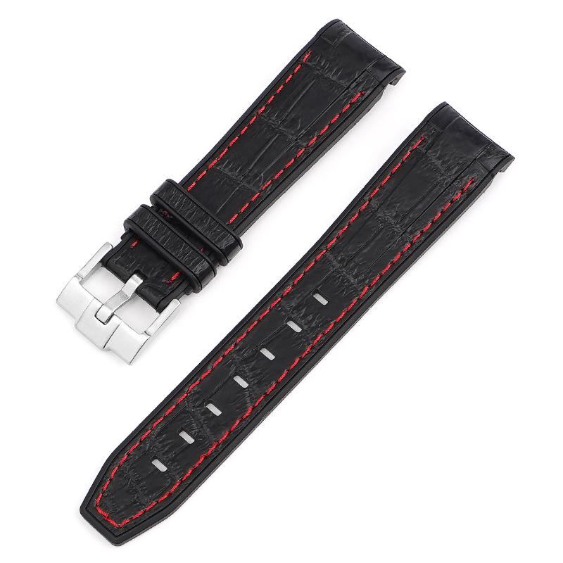

20 мм 22 мм силіконовий ремінець для Swatch Універсальний гумовий ремінець із загнутим кінцем для годинника Rolex Sport Водонепроникний браслет для Citizen 22mm