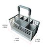 Dishwasher Cutlery Basket Universal Basket (9.5" X 5.4"x 4.8") Universal Basket with Handle Replacement Rack Holder