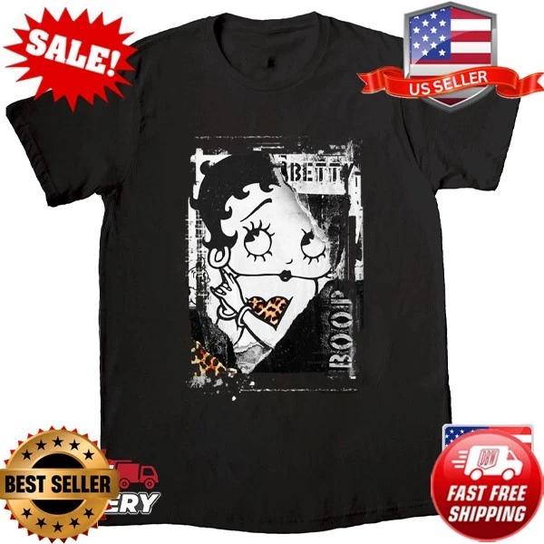 

Betty Boop Distressed Punk Rock Vintage Stamp Poster Design T-Shirt S-5XL L