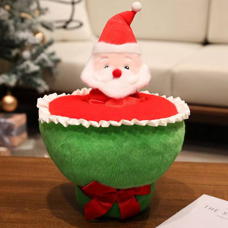Latest Christmas Home Atmosphere Series Kawaii Stuffed Plush Toy Doll Cartoon Anime Cute Gift for Friends Holiday Gift Fun Doll
