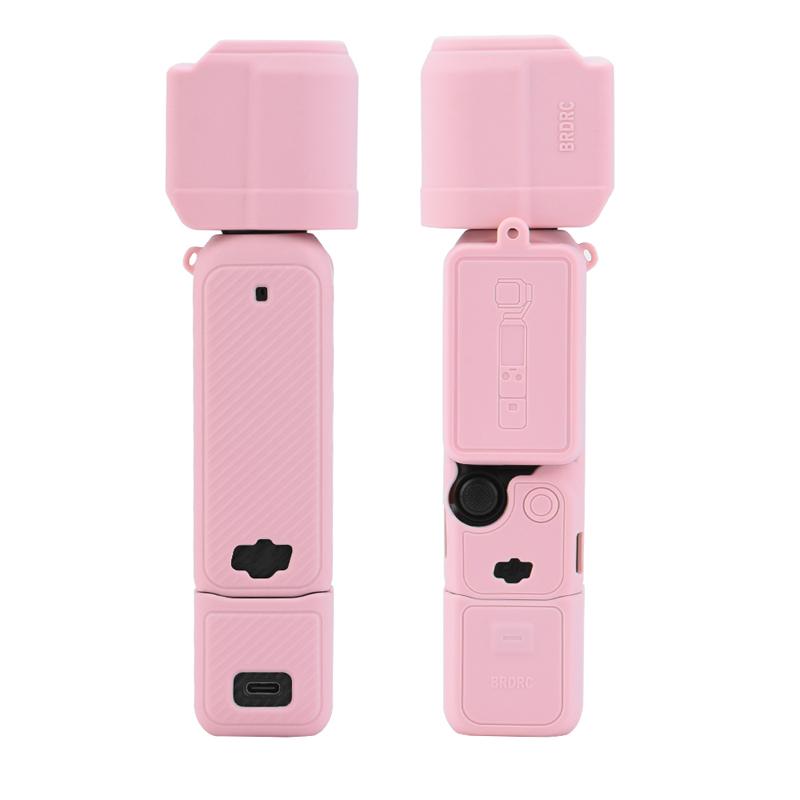 Capa de Silicone Anti-Impacto para Câmera Gimbal DJI Osmo Pocket 3 Capa Protetora Macia para Handle Tampa da Lente