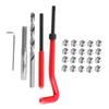 25pcs Thread Repair Insert Kit Compatible Hand Tool Set for Auto Repairing M6 X 1.0 X 8.0mm