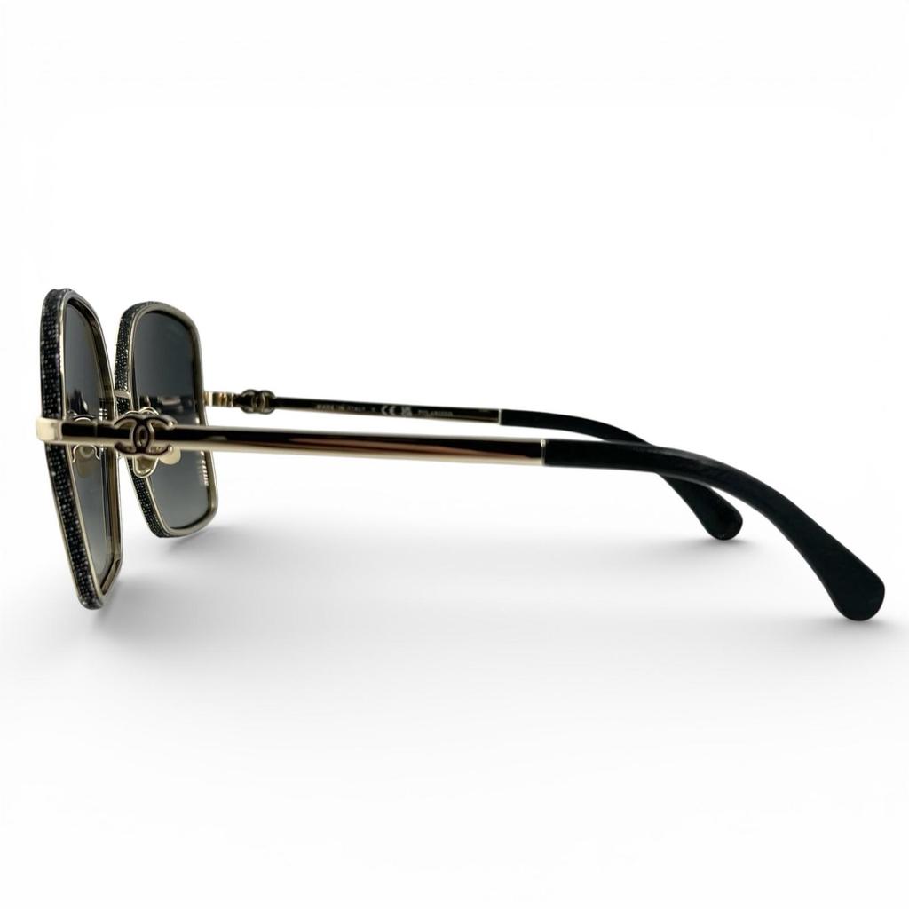 Great CHANEL sunglasses Current model: COCO Mark Square Shape black denim 4288-Q Used