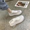 Fashion Mesh Breathable Flat Sports Ladies Shoes Round Toe Athletic Sneakers Women Footwear New In Original Korean With Stylish A